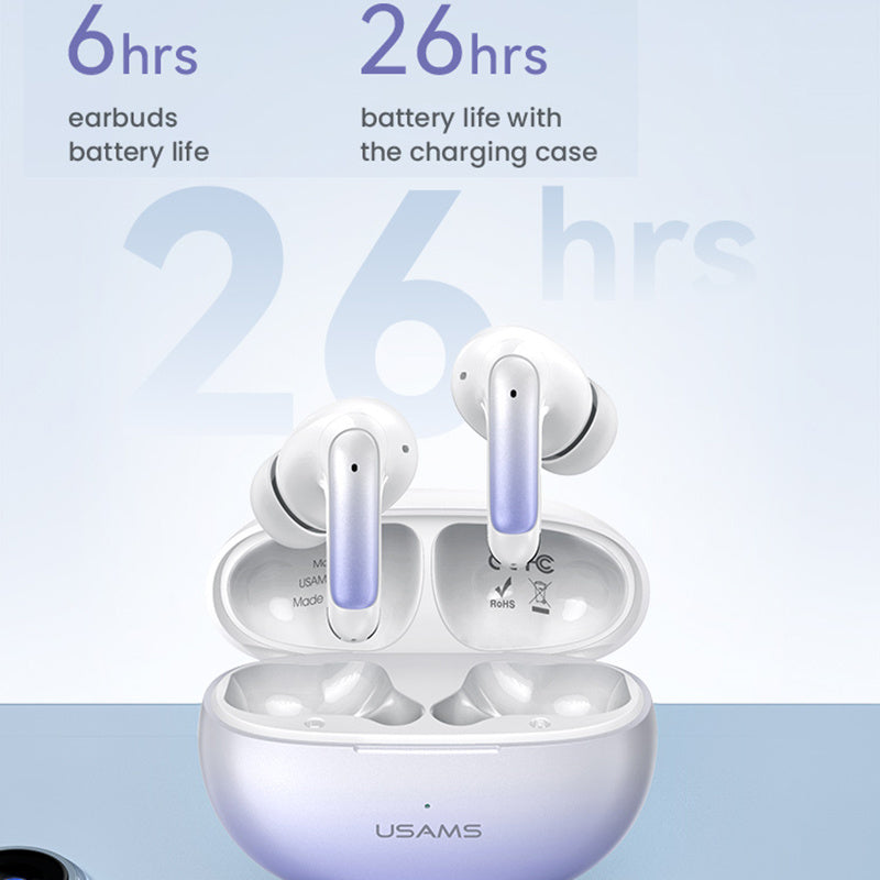 USAMS XD19 X-don Series Dual-Mic ENC TWS Earbuds Wireless Bluetooth 5.3 Headset In-Ear Headphones USAMS XD19 X-don Series Dual-Mic ENC TWS Earbuds Wireless Bluetooth 5.3 Headset In-Ear Headphones